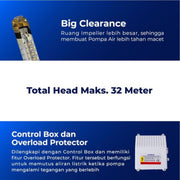 POMPA AIR Pompa Satelit Shimizu Sumbersible SPES308KBIT SHIMIZU OSCARLIVING