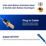 POMPA AIR Pompa Satelit Shimizu Sumbersible SPES308KBIT SHIMIZU OSCARLIVING