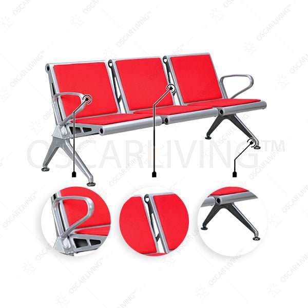 PUBLIC SEATING Kursi Tunggu Savello AIRO 03F SAVELLO OSCARLIVING