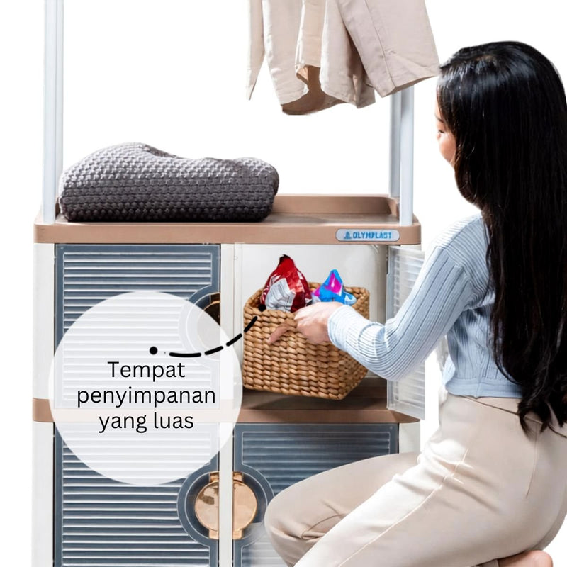 RAK PLASTIK Rak Plastik Olymplast OMS 2X2 G OLYMPLAST OSCARLIVING