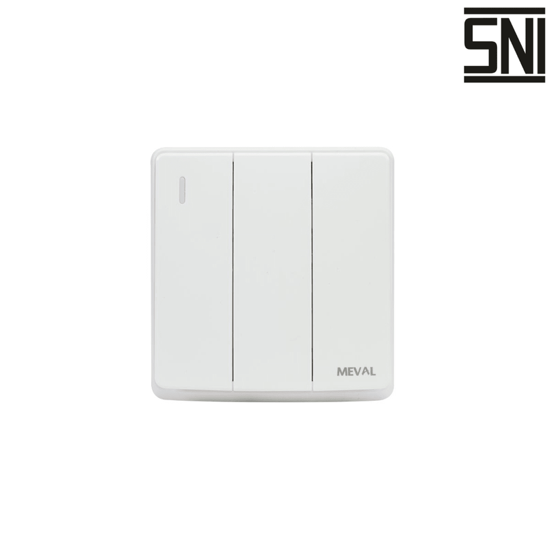 SAKLAR Saklar Dinding Tanam (Inbow) Meval Hera SS4 W31 MEVAL OSCARLIVING