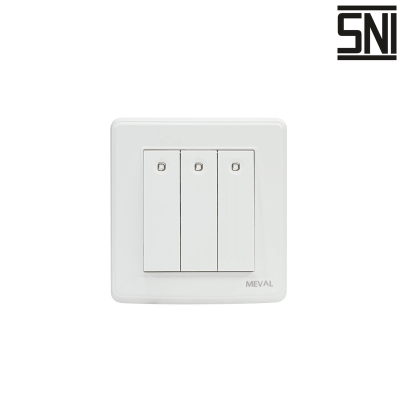 SAKLAR Saklar Dinding Tanam (Inbow) Meval Nova SS5 W31 MEVAL OSCARLIVING