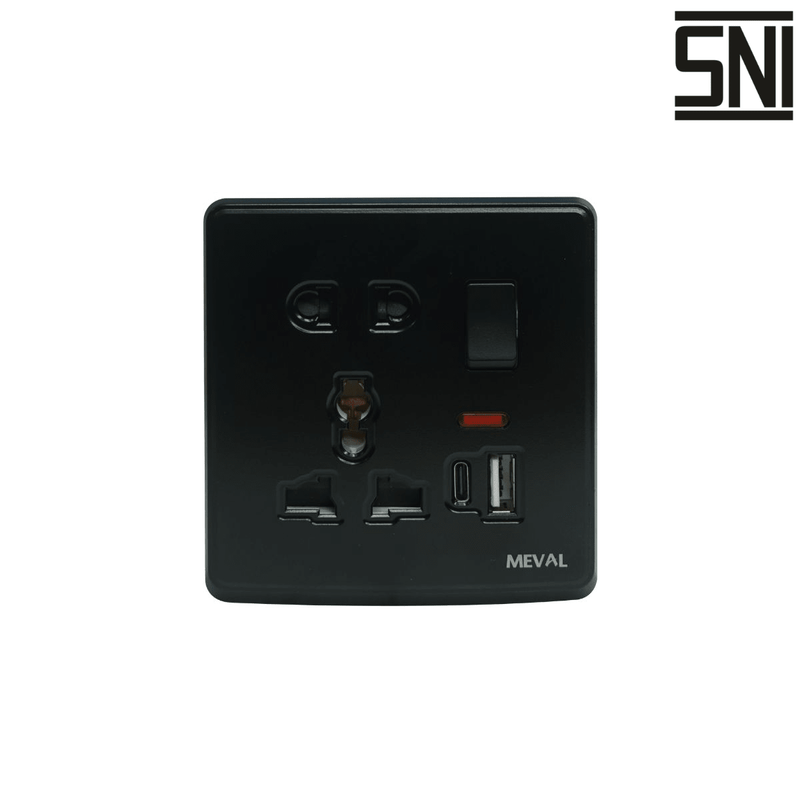 SAKLAR Saklar Dinding Tanam (Inbow) Meval Nyx SO5 BUA MEVAL OSCARLIVING