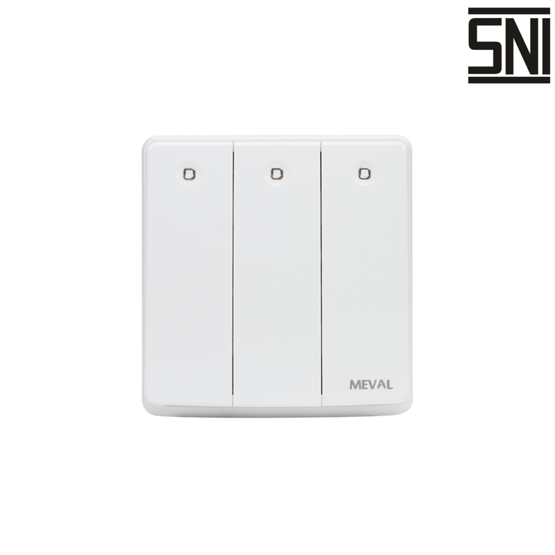 SAKLAR Saklar Dinding Tanam (Inbow) Meval Nyx SS6 W31 MEVAL OSCARLIVING