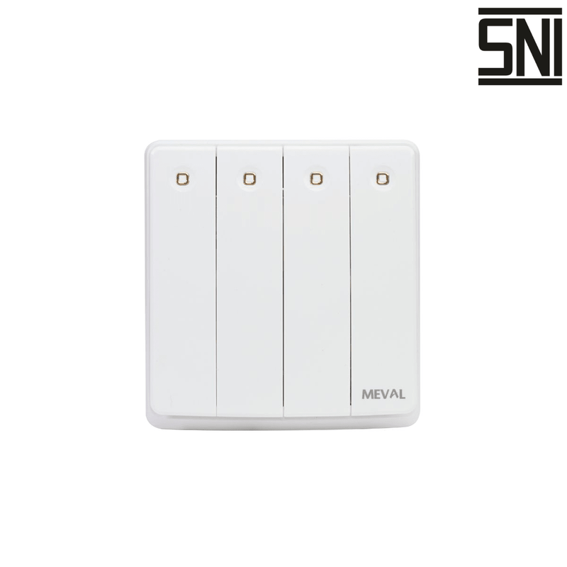 SAKLAR Saklar Dinding Tanam (Inbow) Meval Nyx SS6 W41 MEVAL OSCARLIVING