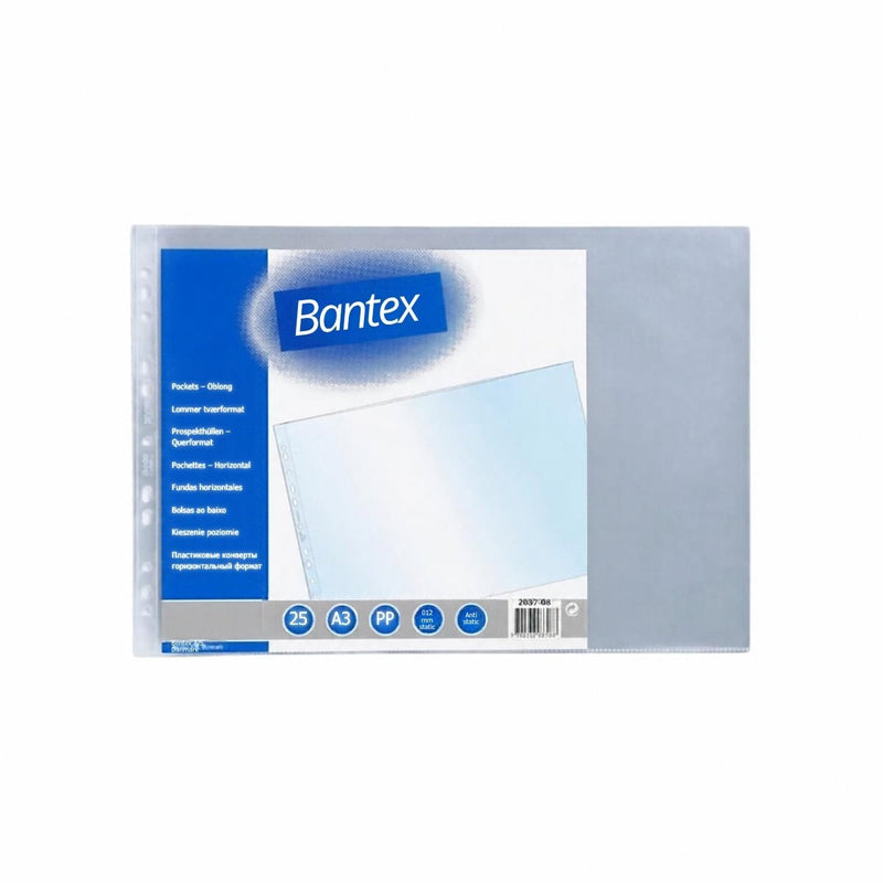 SHEET PROTECTOR Bantex PP Pocket Landscape 2037 A3 | 1 Pack BANTEX OSCARLIVING