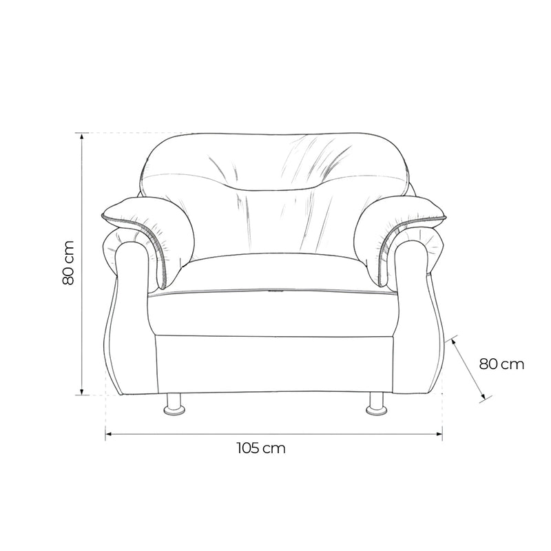 SOFA Sofa Tamu Minimalis OLC OLIV Xena XL 1 Seater OLIV OSCARLIVING