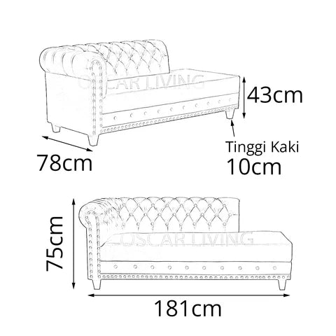 SOFA Sofa Tamu OLC OLIV SS Brixton OLIV OSCARLIVING