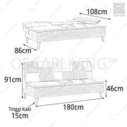 SOFABED Sofabed Minimalis Hommy Molveta | Sofabed Minimalis Molveta HOMMY OSCARLIVING