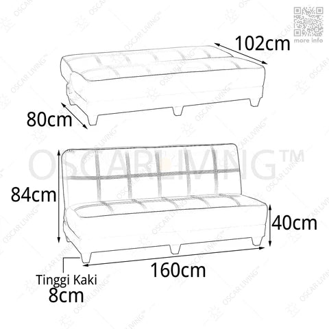 SOFABED Sofabed Minimalis OLIV Arbor OLIV OSCARLIVING