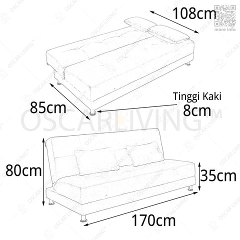 SOFABED Sofabed Minimalis OLIV Copenhagen OLIV OSCARLIVING