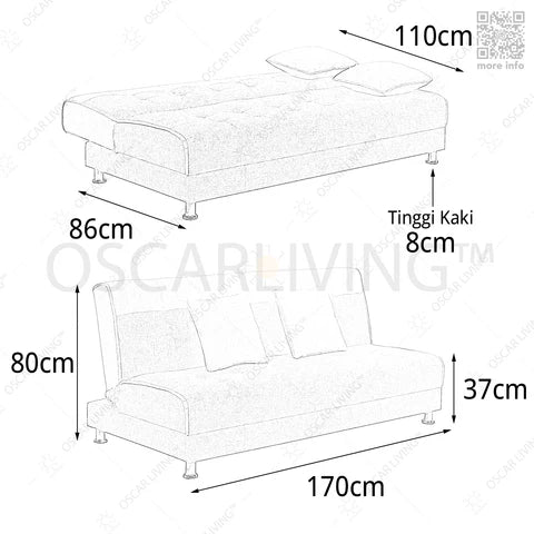 SOFABED Sofabed OLC OLIV Ivanka OLIV OSCARLIVING