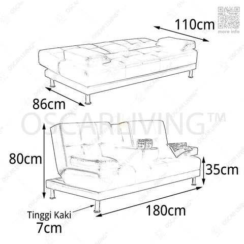 SOFABED Sofabed OLC OLIV Modena OLIV OSCARLIVING