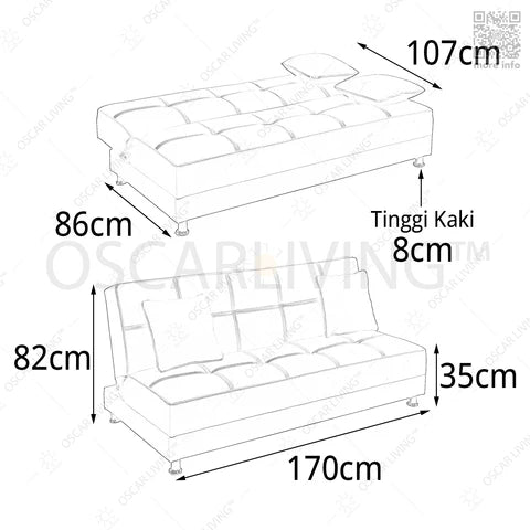 SOFABED Sofabed OLIV Luxio OLIV OSCARLIVING