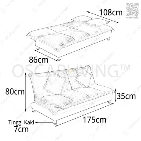 SOFABED Sofabed OLIV Wellington OLIV OSCARLIVING