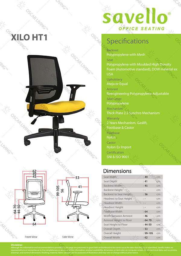 Kursi Staff Kursi Kantor Savello Xilo HT1 SAVELLO OSCARLIVING