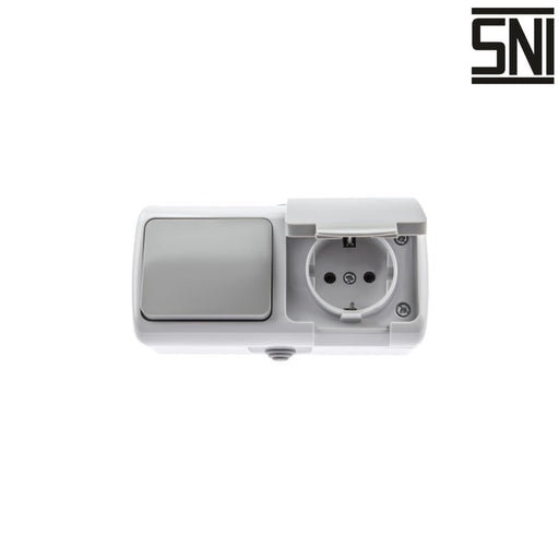 Stop Kontak Saklar dan Stop Kontak Dinding (Outbow) Meval Waterproof SV1 - S53 MEVAL OSCARLIVING