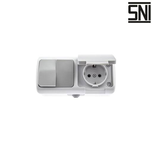 Stop Kontak Saklar dan Stop Kontak Dinding (Outbow) Meval Waterproof SV1 - S63 MEVAL OSCARLIVING