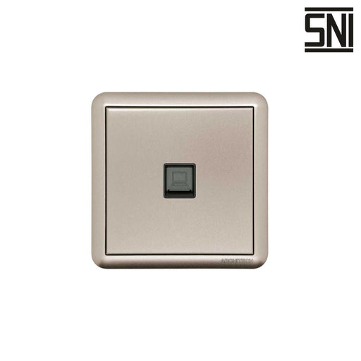 Stop Kontak Stop Kontak Data Dinding (Inbow) Architech Dynamic A23-2E02 Cat 6 ARCHITECH OSCARLIVING