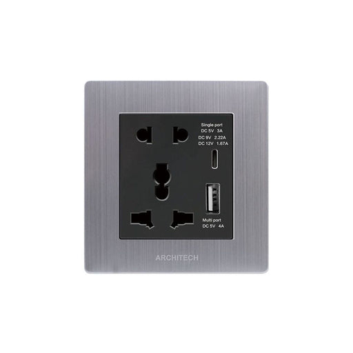 Stop Kontak Stop Kontak Dinding (Inbow) Architech Venus A69-C06U A+C ARCHITECH OSCARLIVING