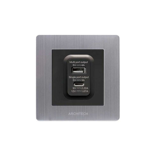 Stop Kontak Stop Kontak Dinding (Inbow) Architech Venus A69-E31 USB A+C Fast Charger ARCHITECH OSCARLIVING