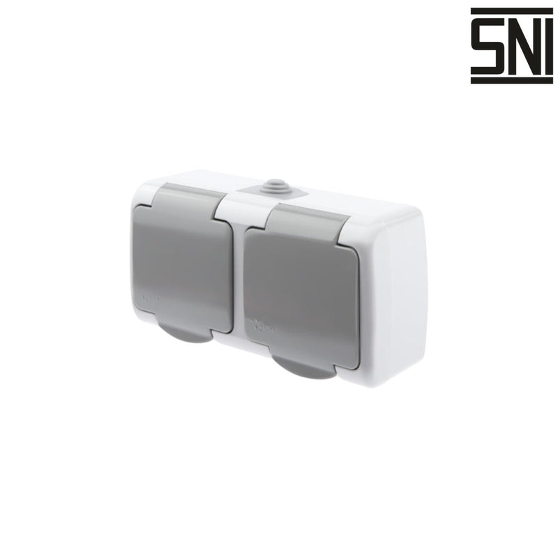 Stop Kontak Stop Kontak Dinding (Outbow) Meval Waterproof SV1 - S43 MEVAL OSCARLIVING