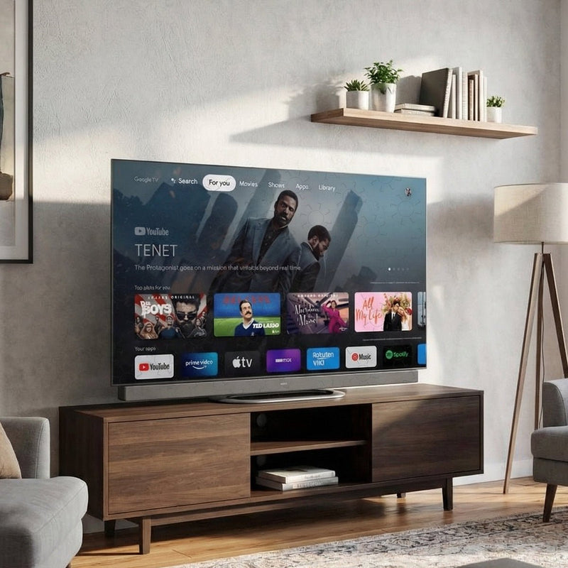 TELEVISI TV Aqua AQT65C95EUX 65" OLED 4K HDR Google AQUA OSCARLIVING