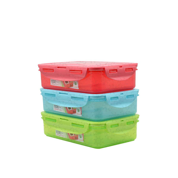 TEMPAT MAKAN Tempat Makan Green Leaf Lock with Partition 7211P GREEN LEAF OSCARLIVING