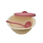 TEMPAT MAKAN Tempat Makan Green Leaf Verona 7691 dengan Ladle | Warna Random GREEN LEAF OSCARLIVING