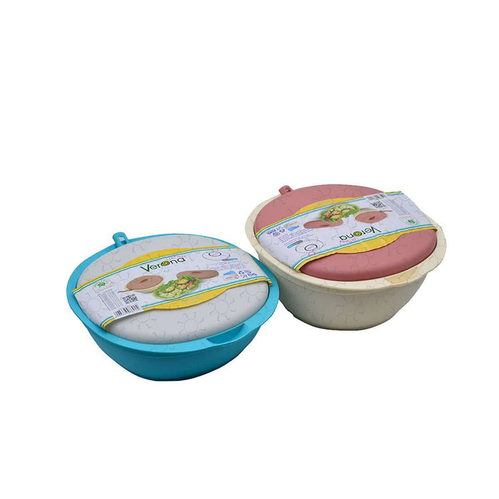 TEMPAT MAKAN Tempat Makan Green Leaf Verona 7691 dengan Ladle | Warna Random GREEN LEAF OSCARLIVING