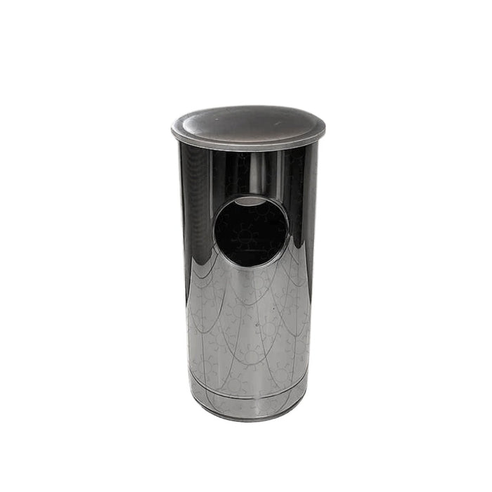 Tempat Sampah Tempat Sampah Jaya Stainless 2 Lubang Bulat Tutup Cembung 20L JAYA STAINLESS OSCARLIVING