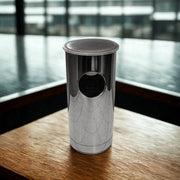 Tempat Sampah Tempat Sampah Jaya Stainless 2 Lubang Bulat Tutup Cembung 20L JAYA STAINLESS OSCARLIVING