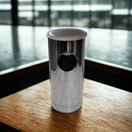 Tempat Sampah Tempat Sampah Jaya Stainless 2 Lubang Bulat Tutup Cembung 20L JAYA STAINLESS OSCARLIVING