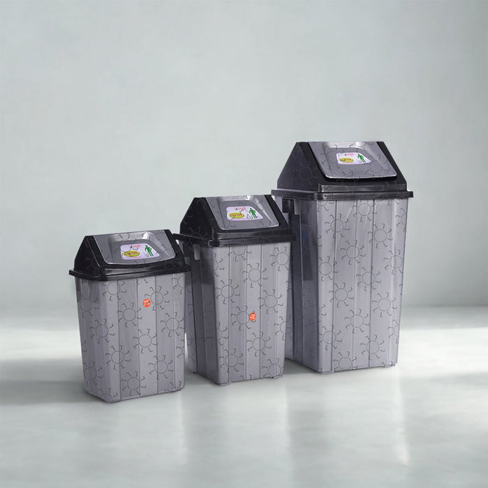 Tempat Sampah Tempat Sampah Keranjang Serbaguna SL Plastik Kotak Swing Top SL PLASTIC OSCARLIVING