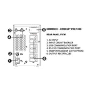 UPS UPS Emmerich Compact Pro 1000 UPS 1 kVA EMMERICH OSCARLIVING
