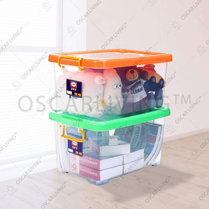 SHINPO CB 45 Shinpo 111 SKY Box Container 45 Liter Dengan Roda / Box Serbaguna CB45 SHINPO OSCARLIVING