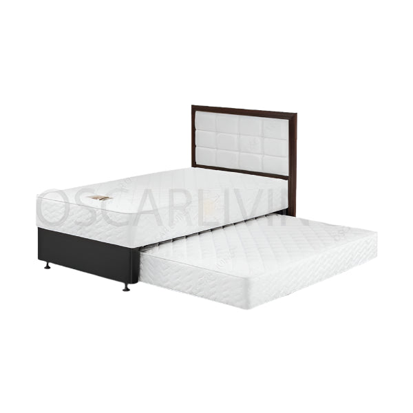 KASUR 2IN1 - 2IN1 BEDSET Kasur Springbed Guhdo Standard 2in1 HB Metropolis Fabric | Fullset GUHDO OSCARLIVING