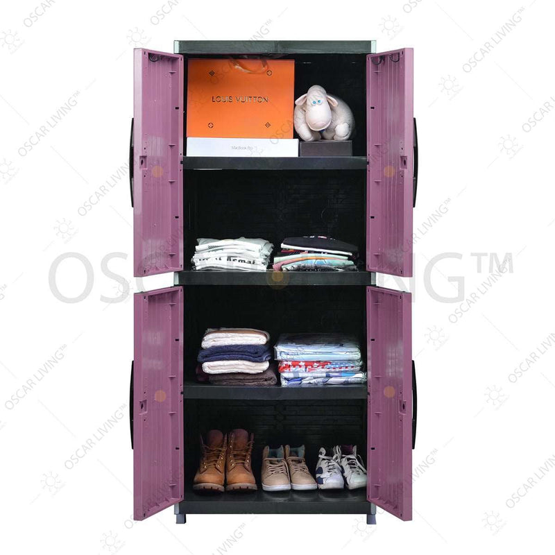 LEMARI PLASTIK - PLASTIC WARDROBE Lemari Plastik Miami Orlando Premium 4 Susun | Plastic Wardrobe MIAMI OSCARLIVING
