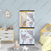 LEMARI PLASTIK - PLASTIC WARDROBE Lemari Plastik Sinbak Rak 4 Susun Motif | Plastic Wardrobe SINBAK OSCARLIVING