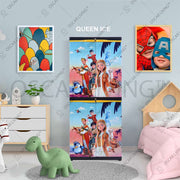LEMARI PLASTIK - PLASTIC WARDROBE Lemari Plastik Sinbak Rak 4 Susun Motif Queen Ice | Plastic Wardrobe SINBAK OSCARLIVING