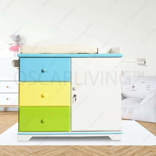 Meja Ganti Popok Meja Ganti Popok Bayi OLIV Robinhood Multicolor OLIV OSCARLIVING