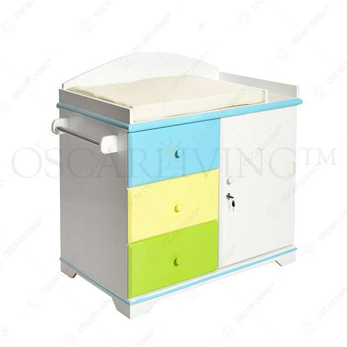 Meja Ganti Popok Meja Ganti Popok Bayi OLIV Robinhood Multicolor OLIV OSCARLIVING