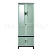 LEMARI PLASTIK - PLASTIC WARDROBE Lemari Plastik Napolly Cabro81 + Kaca | Plastic Wardrobe NAPOLLY OSCARLIVING