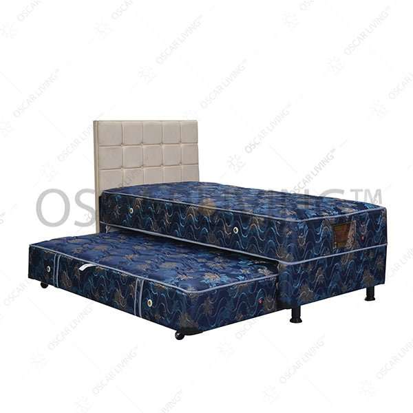 KASUR 2IN1 - 2IN1 BEDSET Kasur Springbed Central Deluxe 2in1 HB Sydney Cream | Fullset CENTRAL OSCARLIVING