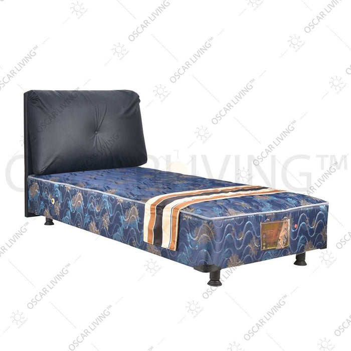KASUR - SPRINGBED Kasur Springbed Central Deluxe Multibed HB Boston Hitam | Fullset CENTRAL OSCARLIVING