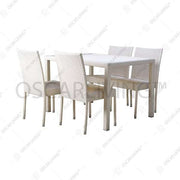 KURSI MAKAN - DINNING CHAIR Kursi Dan Meja Makan Rotan OLC OLIV Curtina | Fullset 4 Kursi - 1 Meja OLIV OSCARLIVING