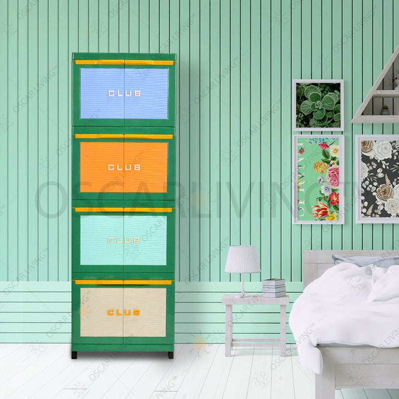 LEMARI PLASTIK - PLASTIC WARDROBE Lemari Plastik Club Mini MY 4 Benetton 4 Susun MIAMI OSCARLIVING