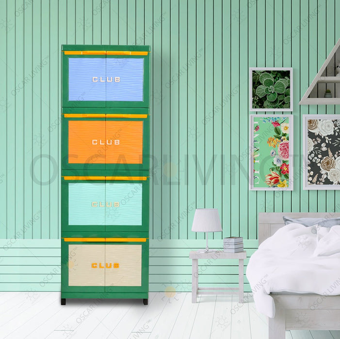 LEMARI PLASTIK - PLASTIC WARDROBE Lemari Plastik Club Mini MY 4 Benetton 4 Susun MIAMI OSCARLIVING