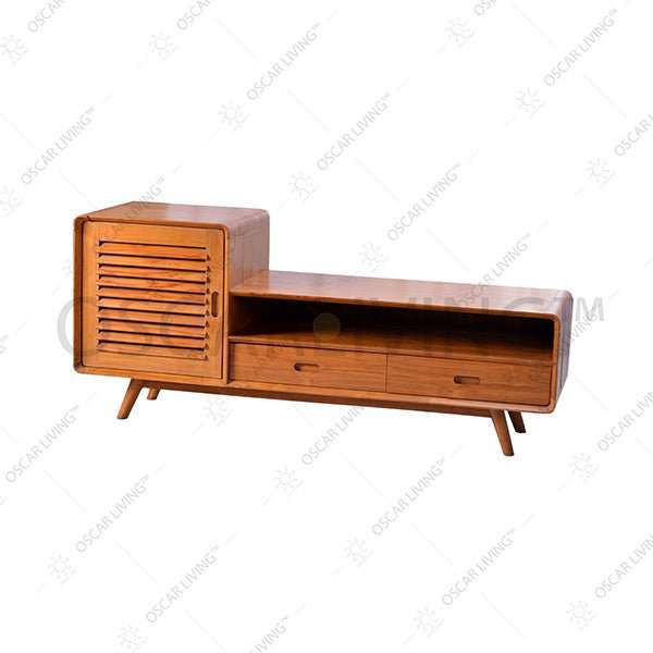 MEJA TV - TV STAND Meja TV Minimalis OLIV Amanda Kayu Jati | TV Stand OLIV OSCARLIVING
