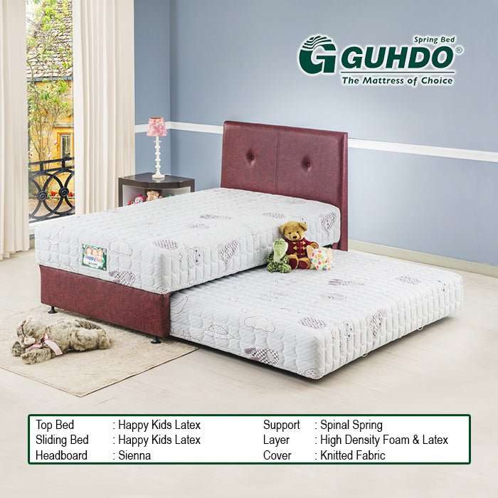 KASUR 2IN1 - 2IN1 BEDSET Kasur Guhdo 2in1 Happy Kids Latex Spring HB Sienna | Fullset Kids GUHDO OSCARLIVING